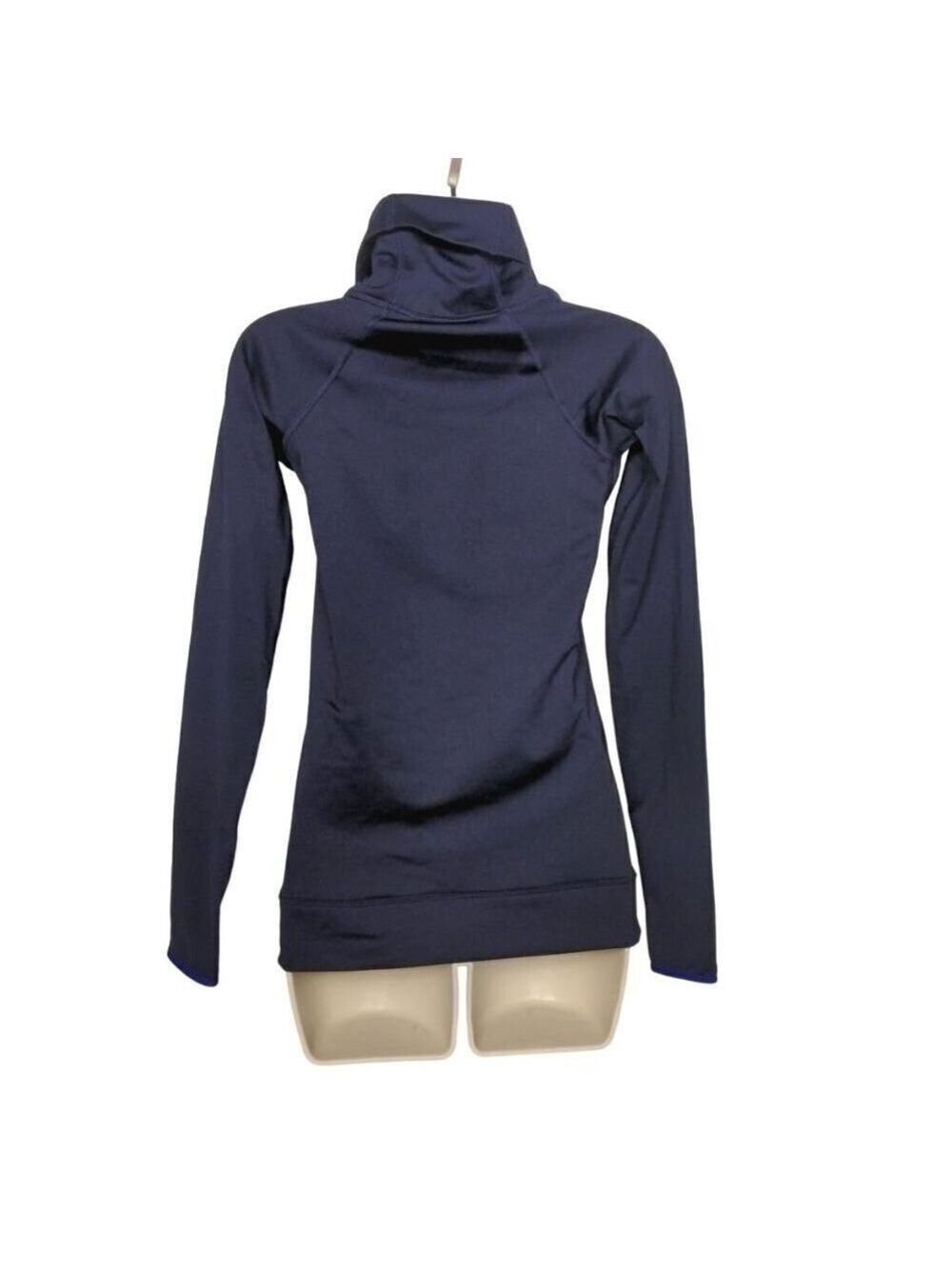 Nike Pro Hyperwarm Women's Top Purple XS Side Tie - Picture 2 of 5